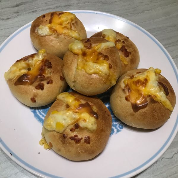 玉米起司麵包 : betty一起做