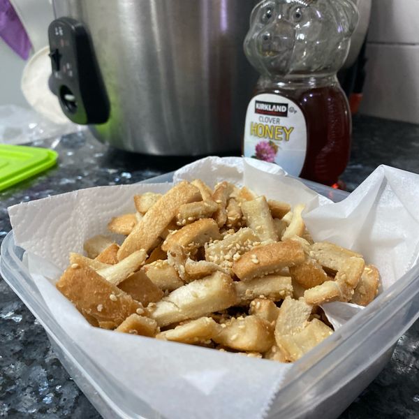 香酥焦糖吐司丁 : 王可軒一起做