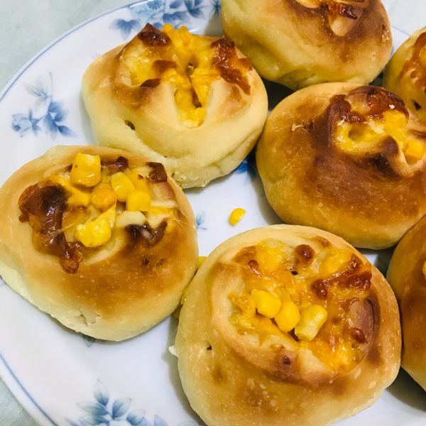 玉米起司麵包 : betty一起做