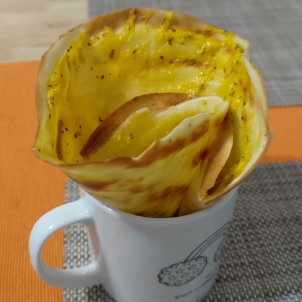 台式脆皮「玉米起士可麗餅」鹹鹹甜甜很美味:三小朋友的媽 一起做