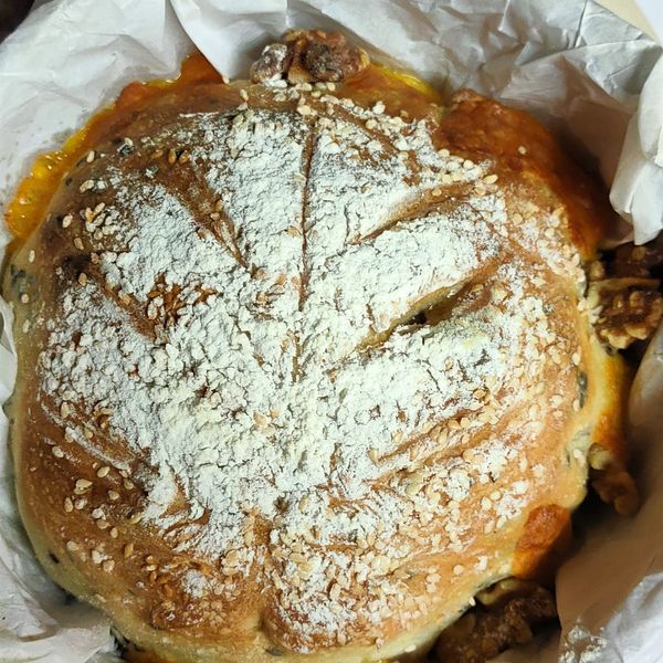 鑄鐵鍋免揉麵包 : 婕華一起做