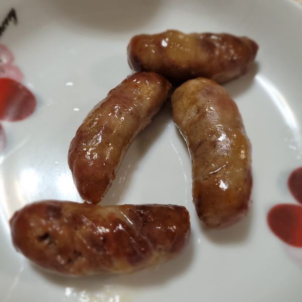 烤香腸 （飛利浦氣炸鍋） : 喬喬一起做