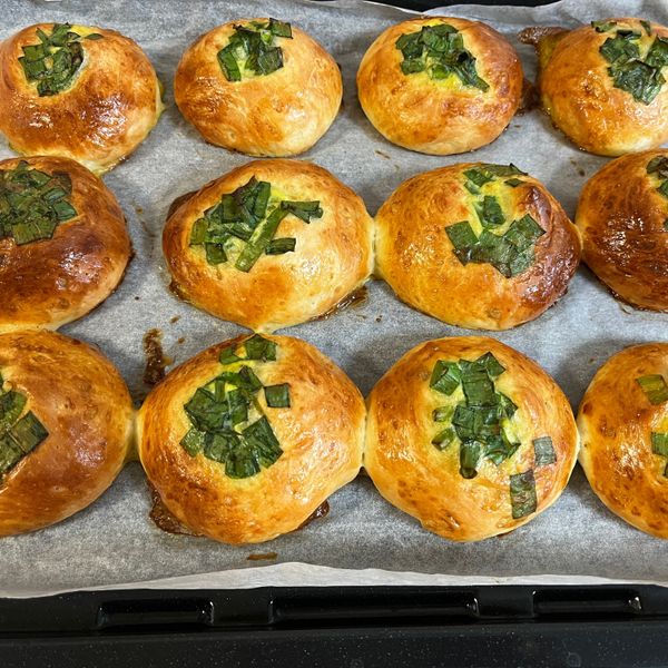 香葱小餐包，懷念的復古味道 : Anita Hung一起做