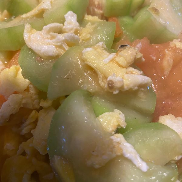 蛋炒番茄絲瓜：pacifickite 一起做