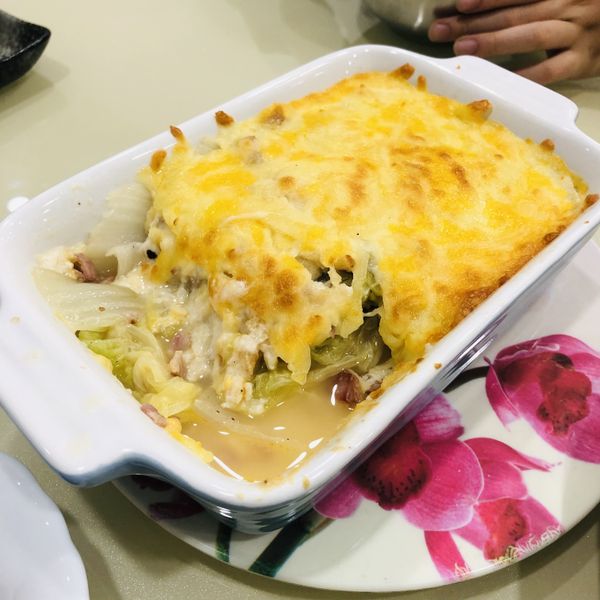 焗烤奶油白菜 : Che-Ching Lu一起做