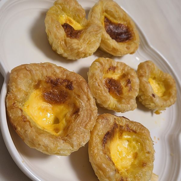 「超簡單」氣炸葡式蛋撻/蛋塔：顏天天 一起做