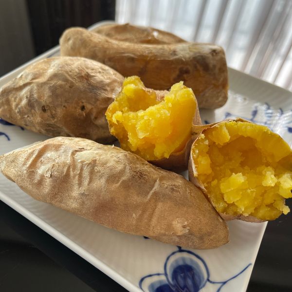 烤箱烤地瓜：心魚 一起做