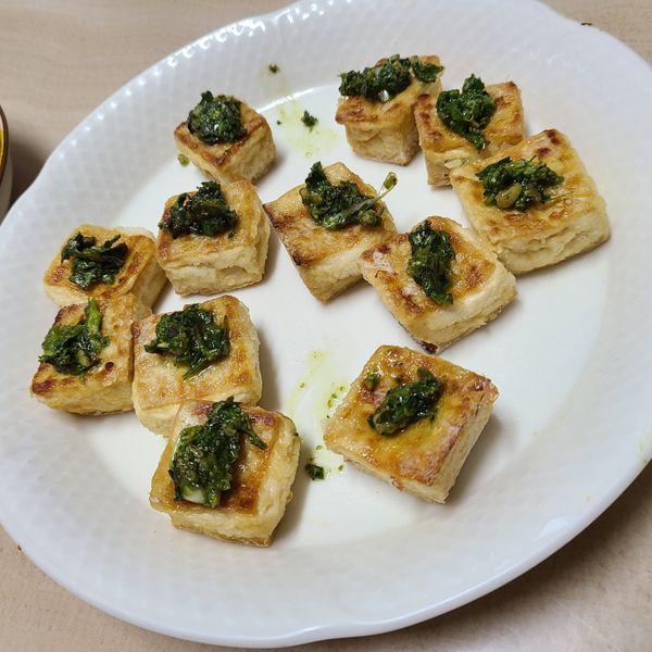 青醬烤豆腐：顏天天 一起做