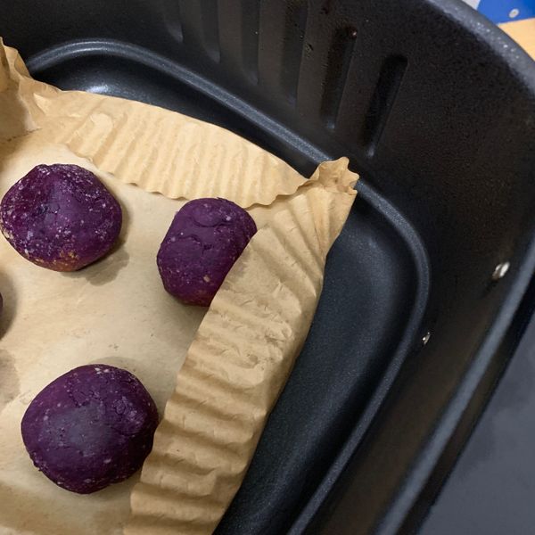 紫薯餅-氣炸版 : Chuchu Chu一起做