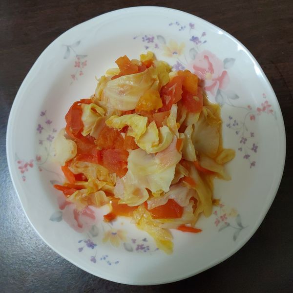 家常番茄高麗菜 : MANDY一起做