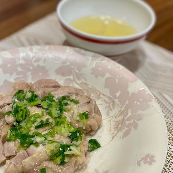 蔥油雞-簡單電鍋料理：Shalen  一起做