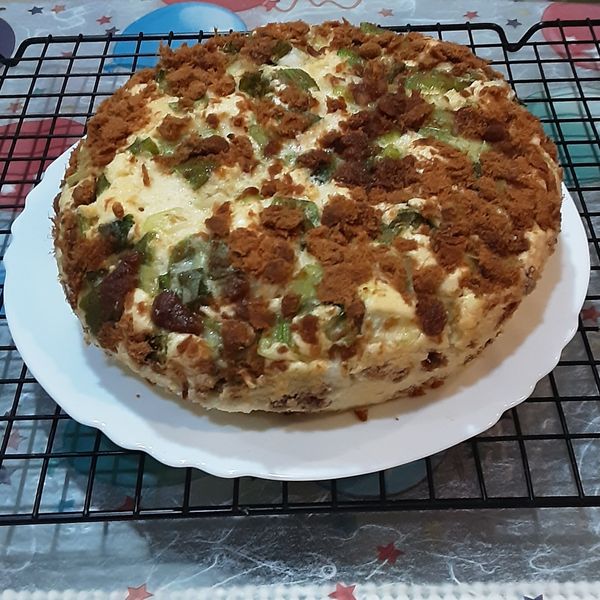 香蔥肉鬆鹹蛋糕 : Lamzelee一起做