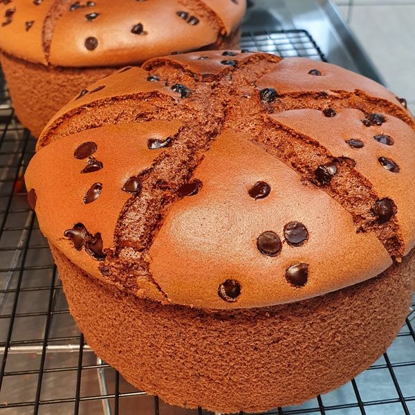 可可戚風蛋糕【影片】 : Vita Wu一起做