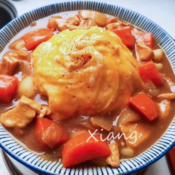 ♥ 【咖哩蛋包飯】:小翔 一起做