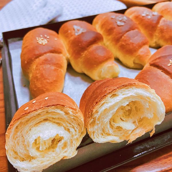 👩‍🍳鹽可頌～嘉禾牌麵粉品牌合作 : 茹一起做