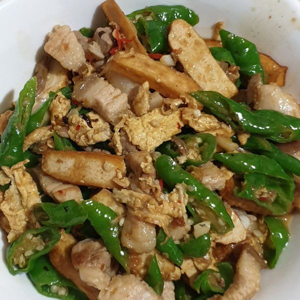 豆豉糯米椒炒豆干 : 林麗子一起做