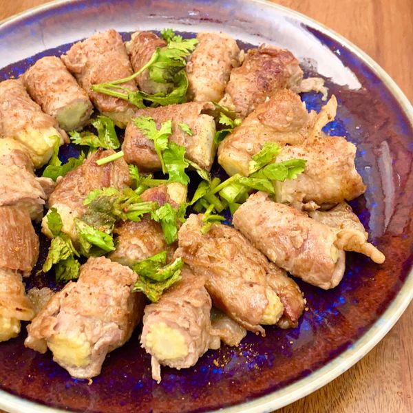 照燒肉捲玉米筍：洪淑芬 一起做