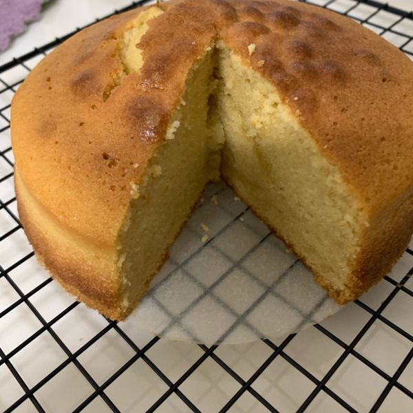 【簡易版】 卡士達風味蛋糕：ni 一起做