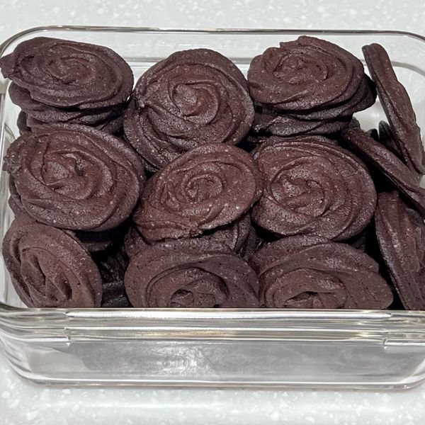 巧克力擠花餅乾 : 愛品客一起做