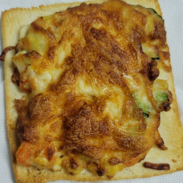 花生蛋沙拉焗烤土司（氣炸鍋料理） : 吳可勻一起做