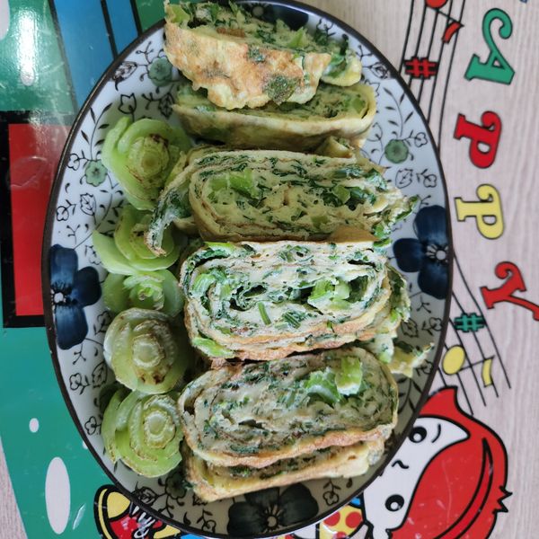 清脆青江菜蛋捲 : 邢莉珠一起做