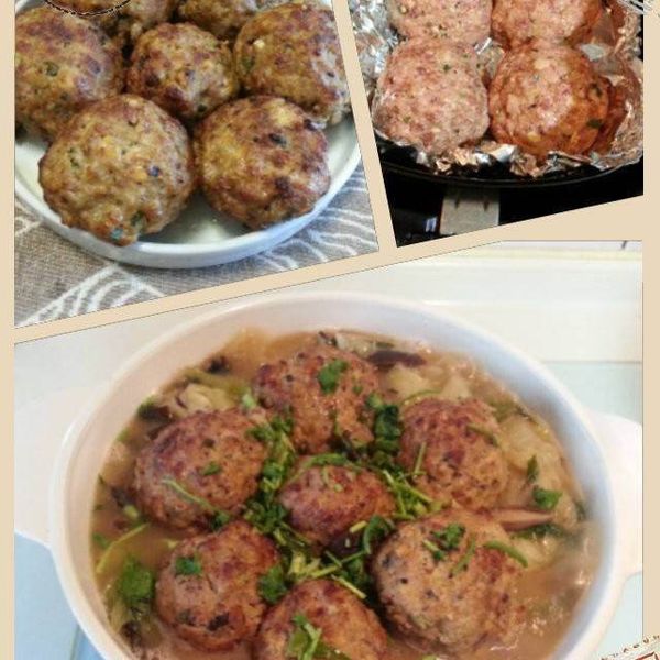 氣炸鍋料理【獅子頭】 : Kelly Yuan一起做