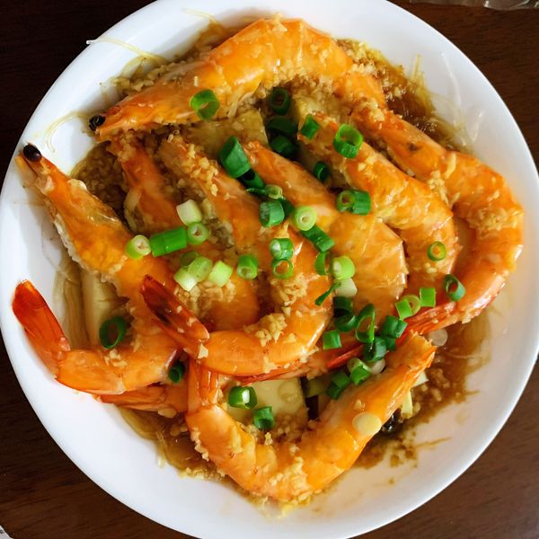 蒜蓉豆腐蒸蝦 : Effie Tang一起做