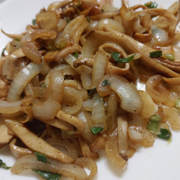 椒鹽杏鮑菇 : tree一起做