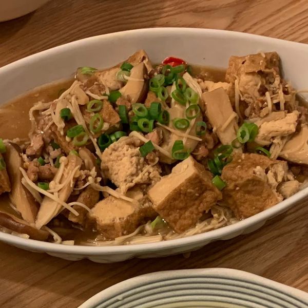 陶燒金針菇豆腐煲(簡單快速料理) : 花梨木的餐桌風景一起做