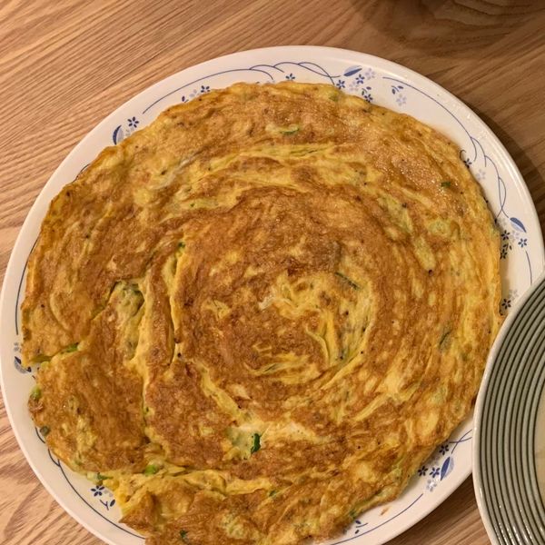 『今天我想來點』蔥花蛋 : 花梨木的餐桌風景一起做