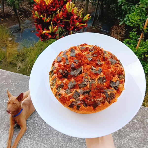 香蔥肉鬆鹹蛋糕 : yenyun一起做