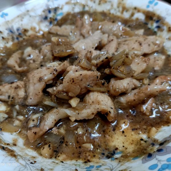 牛排套餐~黑胡椒醬 : Larissa…🍀一起做