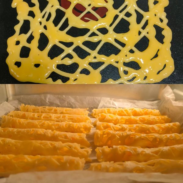 蕾絲蛋捲 : 好奇的方方一起做