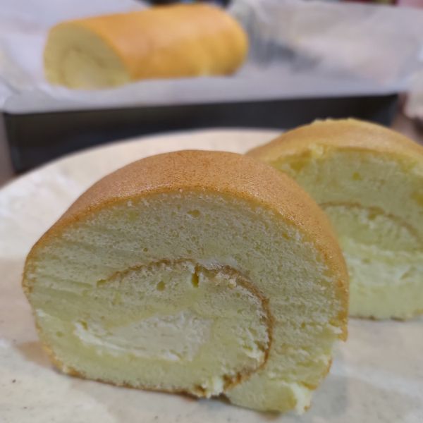 奶油蛋糕捲 : Elina Chen一起做