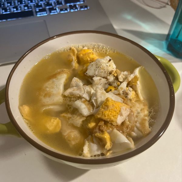 讓人無法抗拒的：煎蛋湯 : Ella一起做