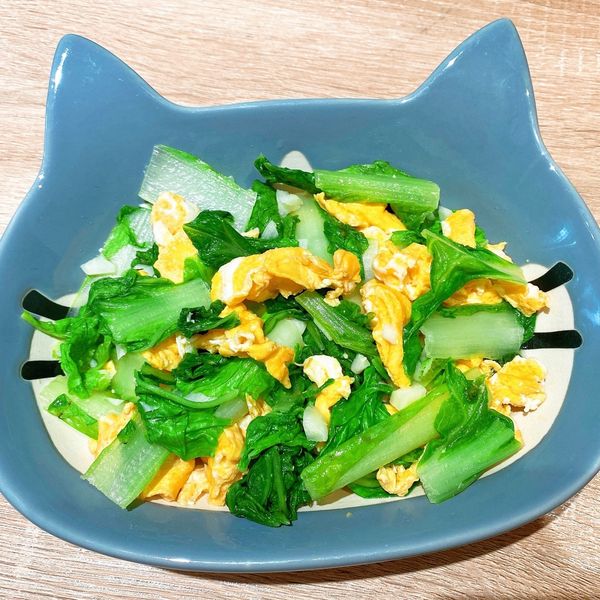 小白菜炒蛋：Cindy 一起做