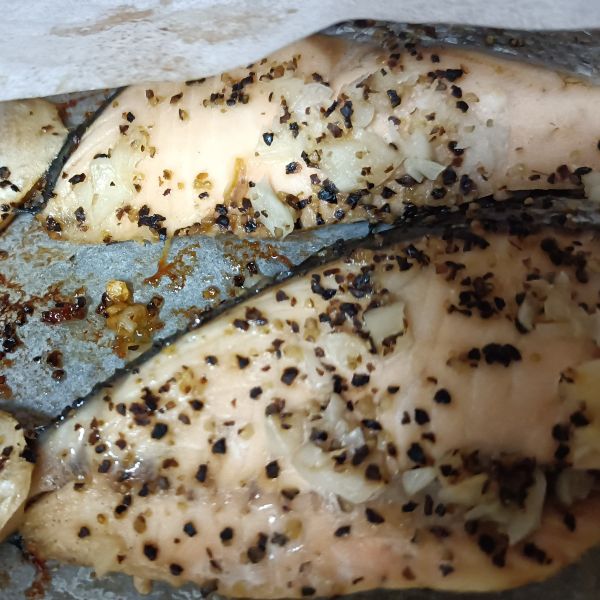 紙包奶油蒜味鮭魚 : flyingbirdibuy一起做