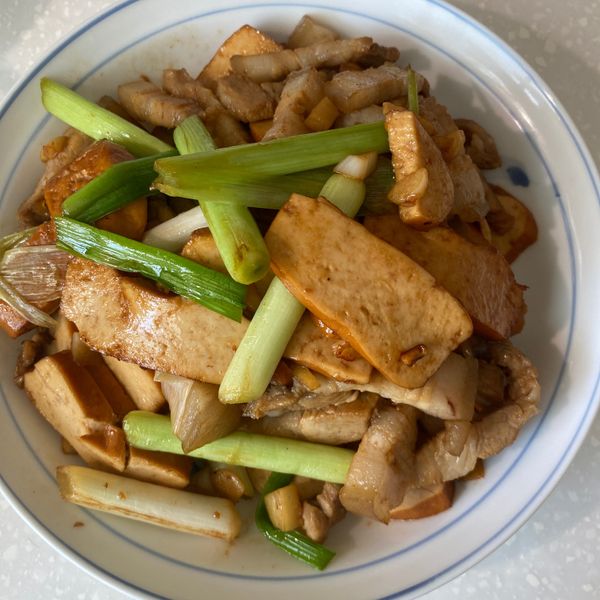 蔥香五花肉炒豆乾 : ❤️萍萍❤️一起做
