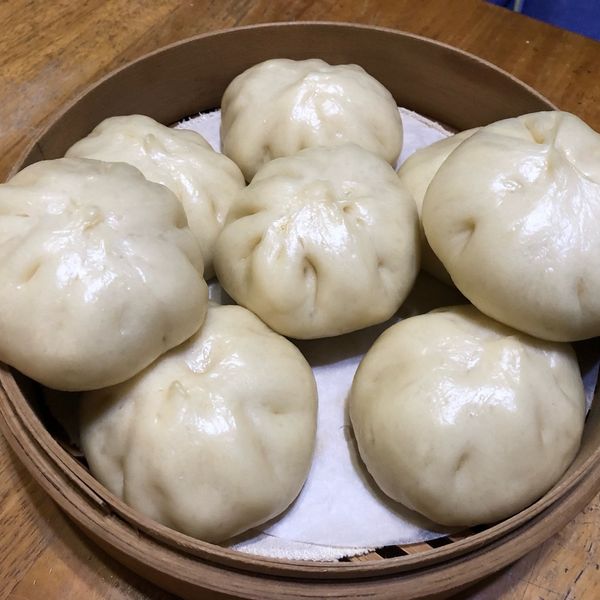 蔥燒肉包 : 冰一起做