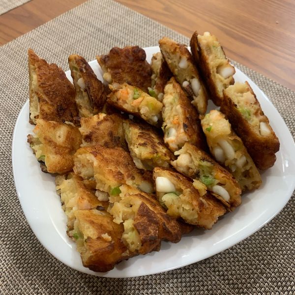 酥脆海鮮煎餅:Mint Hsieh 一起做