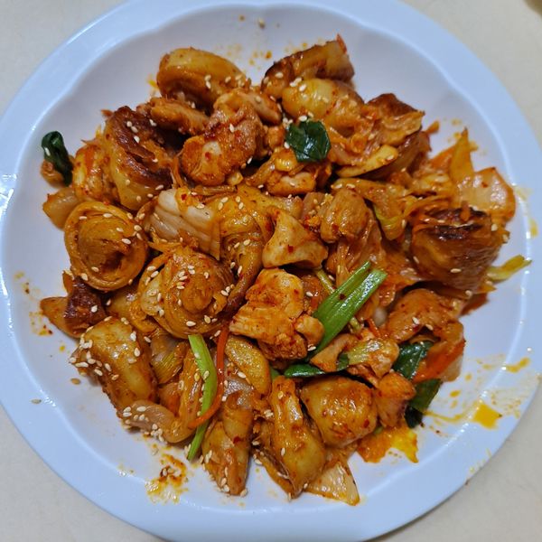 泡菜炒雞肉 : 美惠一起做