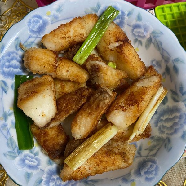 煎鯛魚片(便當菜)：澐 一起做