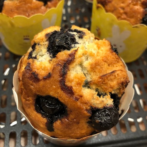 藍莓馬芬blueberry muffin : Pin-Shiuan Tzeng一起做