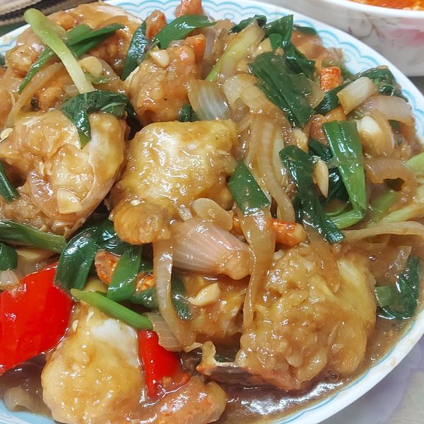 沙茶炒蟹：林佩瑩 一起做