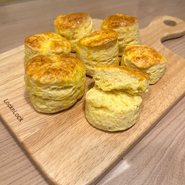 乳酪司康：潘潘 一起做