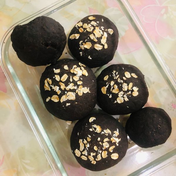 免揉巧克力麵包：晨萌媽 一起做