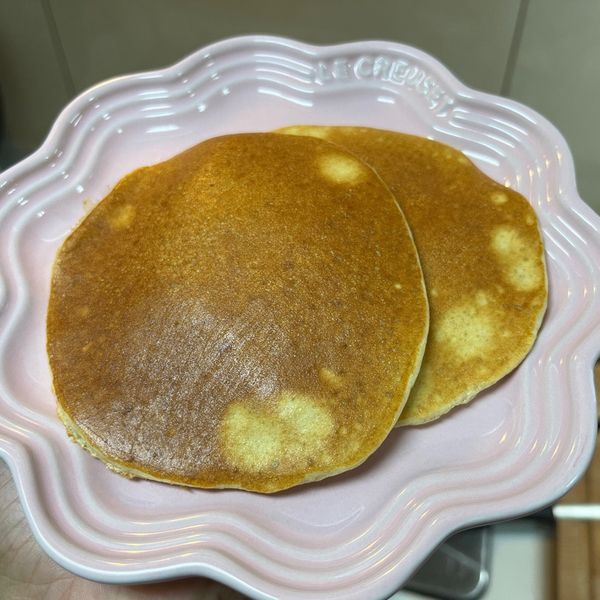 簡易香蕉蛋鬆餅(無麵粉） : 瓜瓜小姐一起做