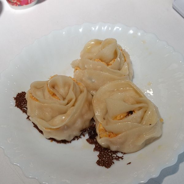 玫瑰煎餃~泡菜雞肉口味 : Sara Tu一起做