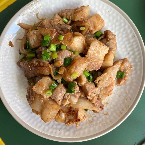 辣味噌炒五花豬 : Mao May一起做