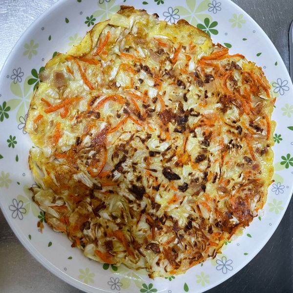 營養高麗菜起司煎餅 [深夜食堂x鮮食家] : 甄一起做